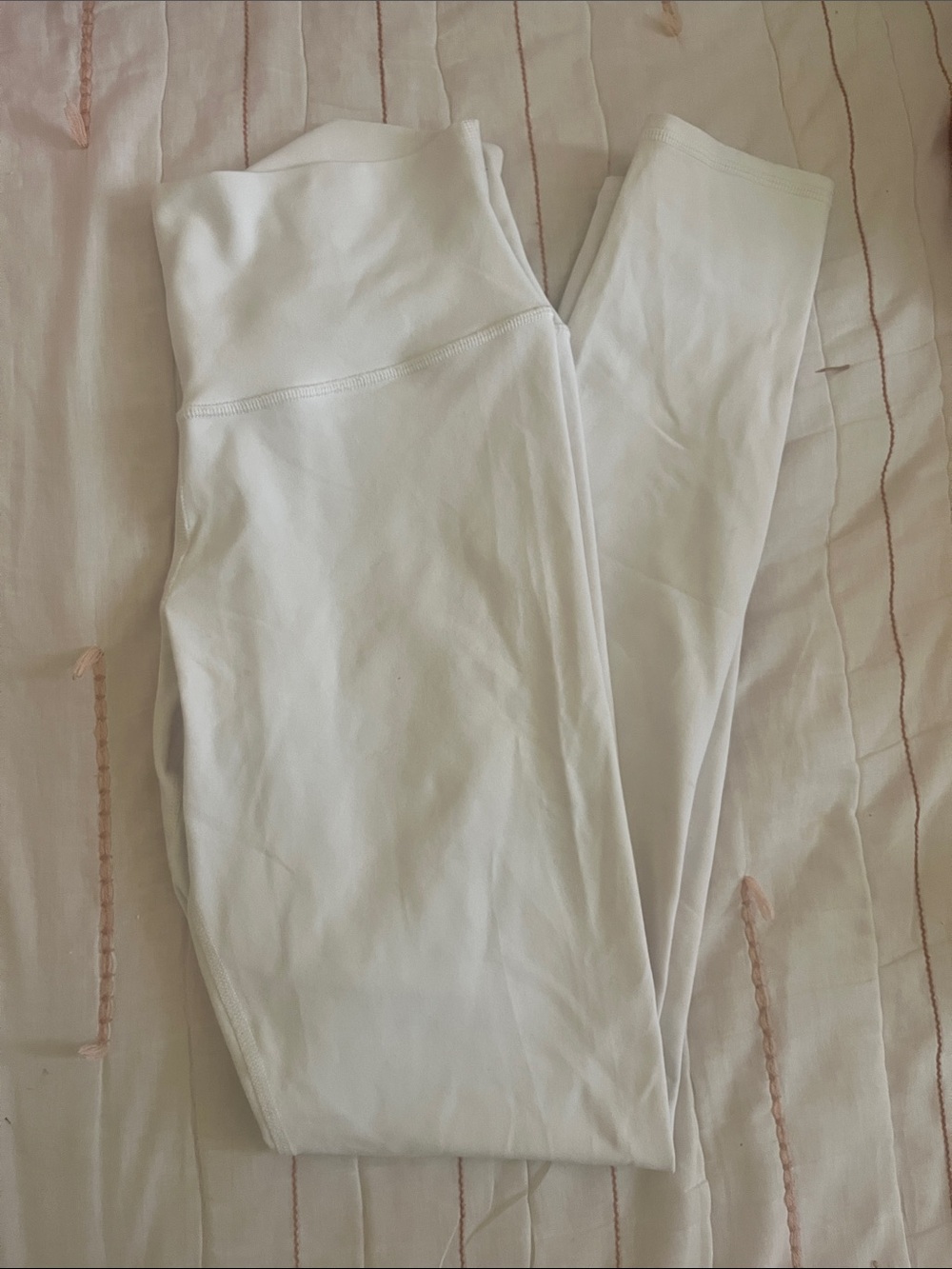 ALO WHITE HIGH WAISTED LEGGINGS